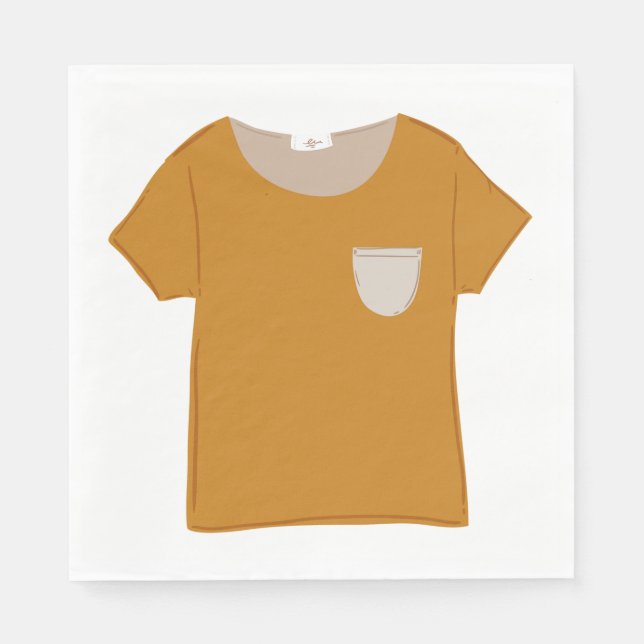 Mustard Yellow Minimalist Top Pappersservett (Framsidan)
