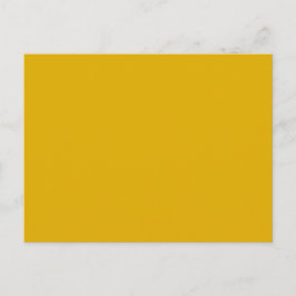 Mustard Yellow Solid Color Vykort