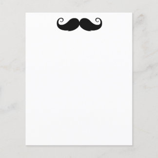 Mustasch 11,4 cm x 14,2 cm flygblad