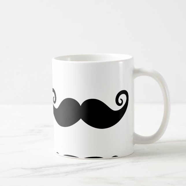 mustasch [1] kaffemugg (Höger)