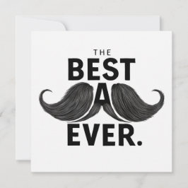 Mustasch Bästa Pappa Någonsin Fars Dag Julkort