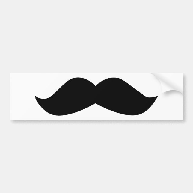 Mustasch Bildekal (Framsidan)