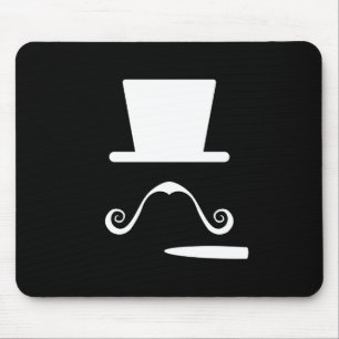 Mustasch- & cigarrPictogram Mousepad Musmatta