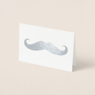 Mustasch Folierat Kort