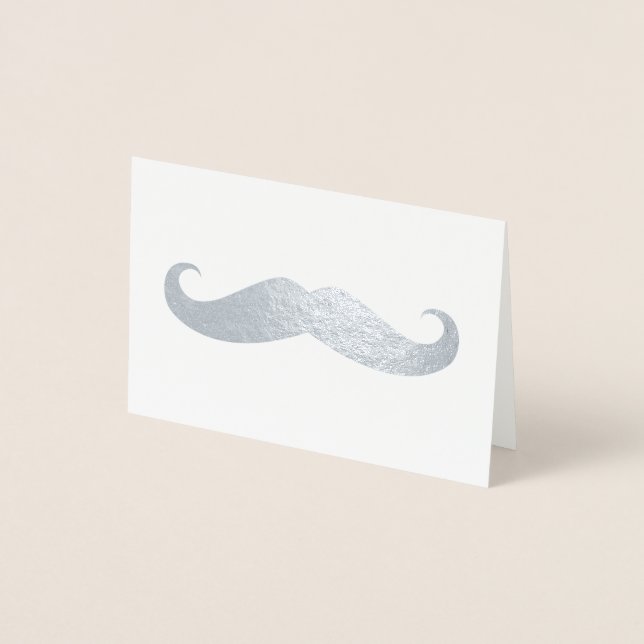 Mustasch Folierat Kort (Framsida)