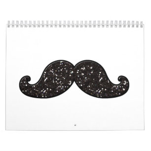 MUSTASCH FÖR ROLIGTSVARTGLITTER KALENDER