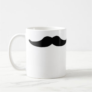 Mustasch Kaffemugg