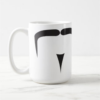 mustasch kaffemugg