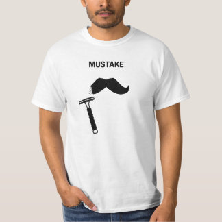 Mustasch Missförstå DE Säkerhet Rakkniv - ljus Tee Shirt