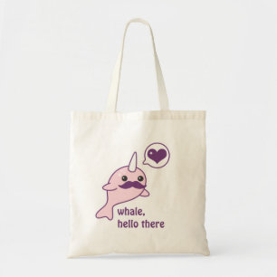 Mustasch Narwhal Tygkasse