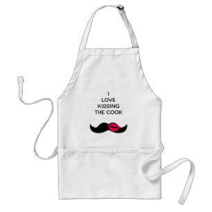 mustasch och läppar förkläde