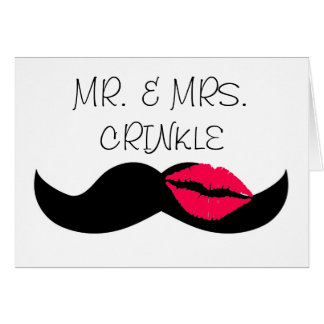 mustasch och läppar hälsningskort