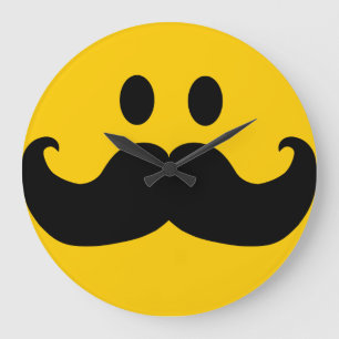 Mustasch Stor Klocka