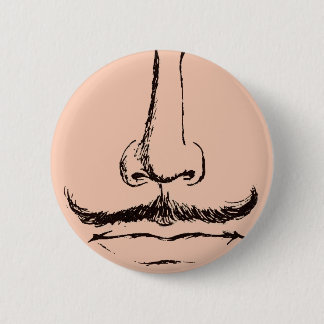Mustasch surrealistiska Pinback Knapp