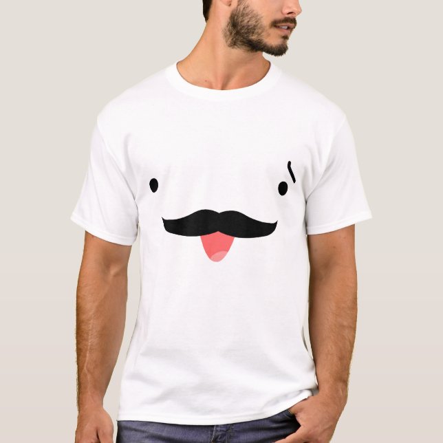 Mustasch T-shirt (Framsida)