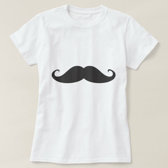 Mustasch Tee Shirt (Design framsida)