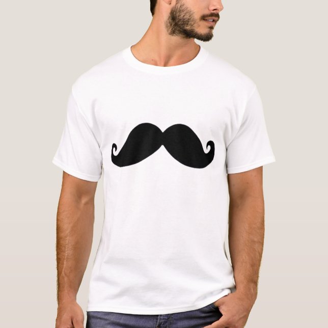 Mustasch Tee Shirt (Framsida)