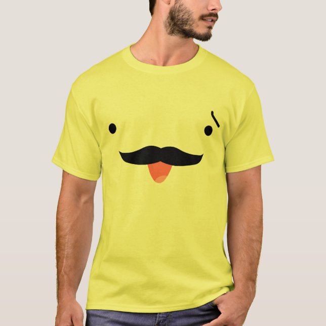 Mustasch Tee Shirt (Framsida)