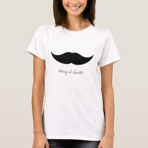 Mustaschanpassningsbarnamn T-shirt