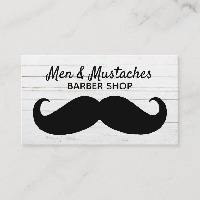 MustaschBarberThemed visitkort (Framsida)