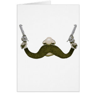 MustaschCowboy Hälsningskort