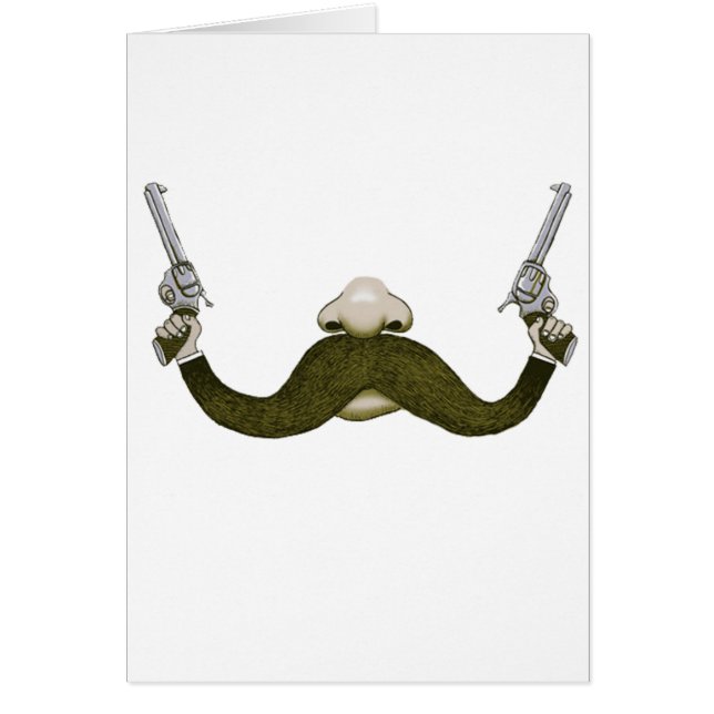 MustaschCowboy Hälsningskort (Framsidan)