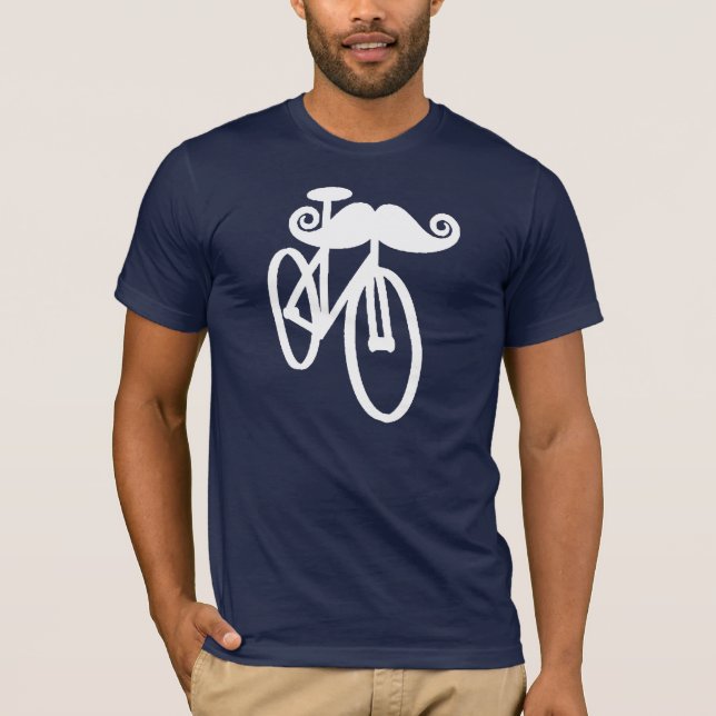 Mustaschcykel Tee Shirt (Framsida)