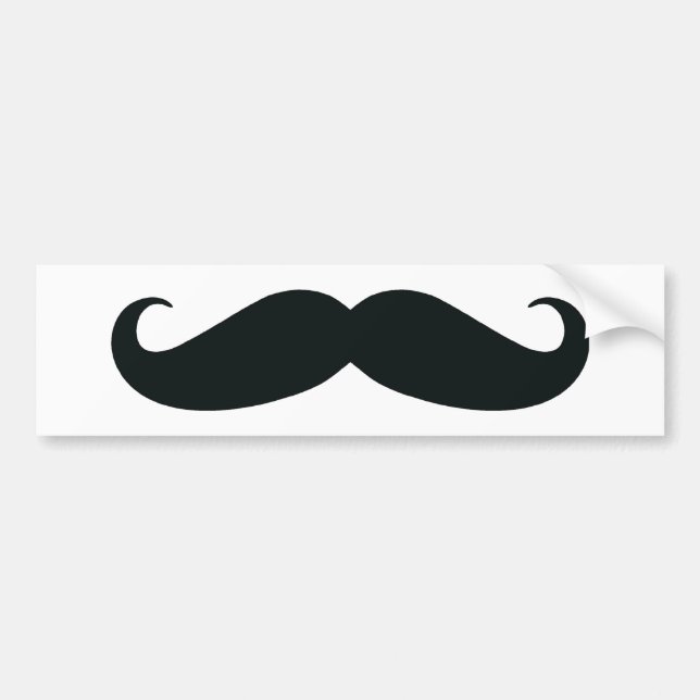 Mustaschdesignen Bildekal (Framsidan)