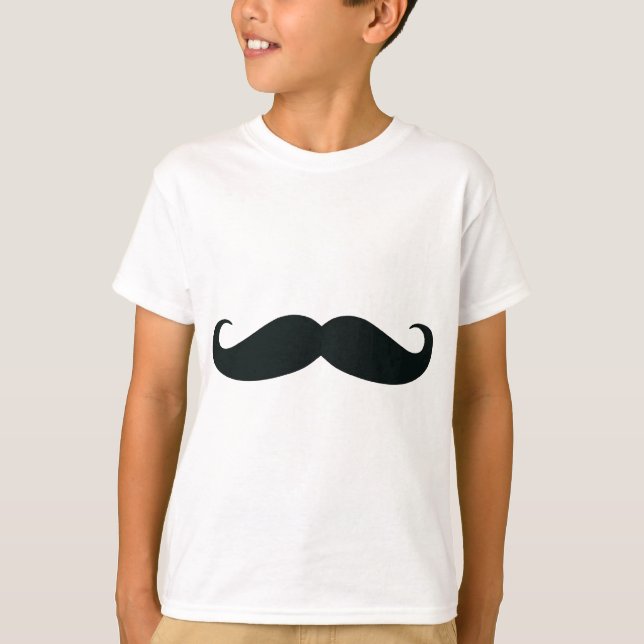 Mustaschdesignen Tee Shirt (Framsida)