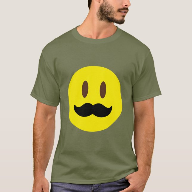 MustaschEmoji T-tröja Tee Shirt (Framsida)