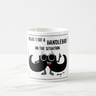 Mustaschen "FICK en HANDLEBAR muggen PÅ för LÄG Kaffemugg