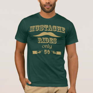 mustaschen rider endast T-tröja 5cents Tee