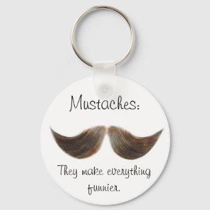 Mustascher Nyckelring