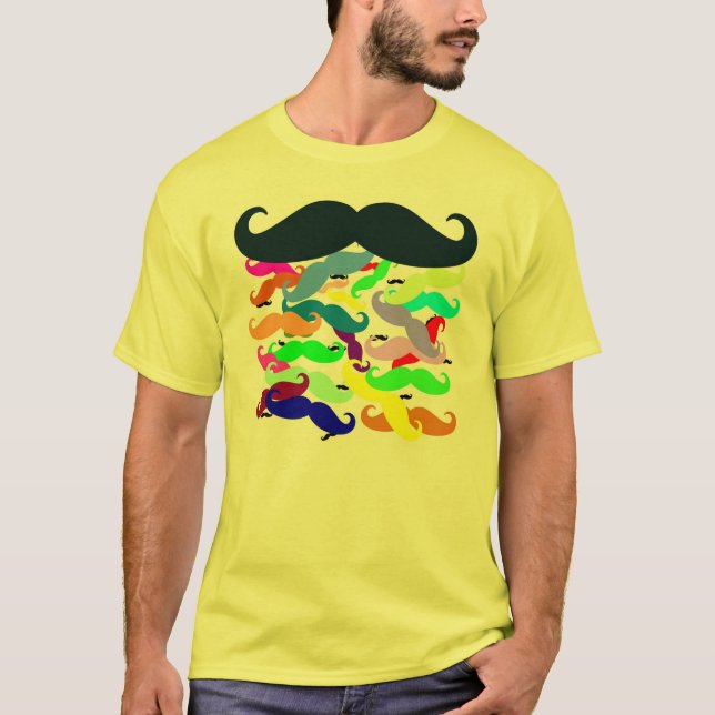 Mustascher T Shirt (Framsida)