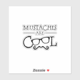 Mustascherna Coola Glasögon Klistermärken