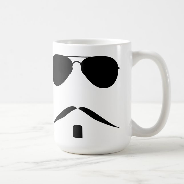 Mustaschflygaremugg Kaffemugg (Höger)