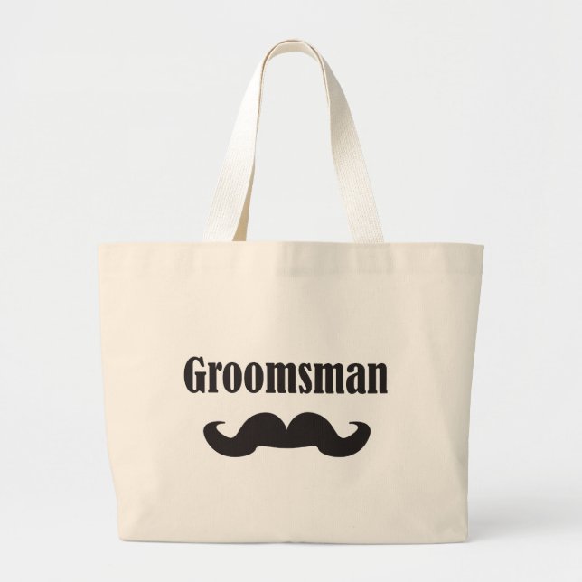MustaschGroomsman Jumbo Tygkasse (Framsidan)