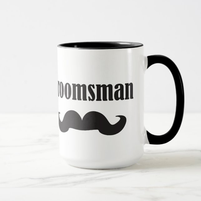 MustaschGroomsman Mugg (Höger)