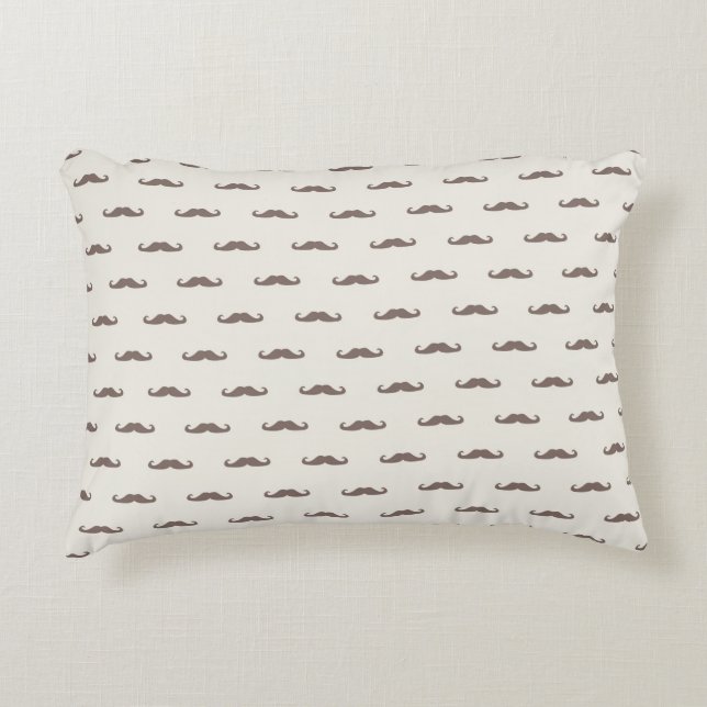 Mustaschhipstermönster 3 prydnadskudde (Framsidan)