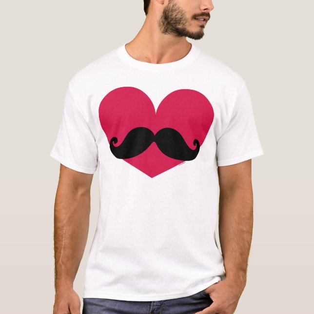 Mustaschhjärta Tee (Framsida)