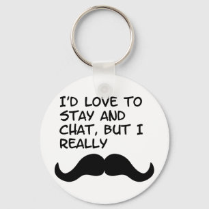 Mustaschhumor Nyckelring