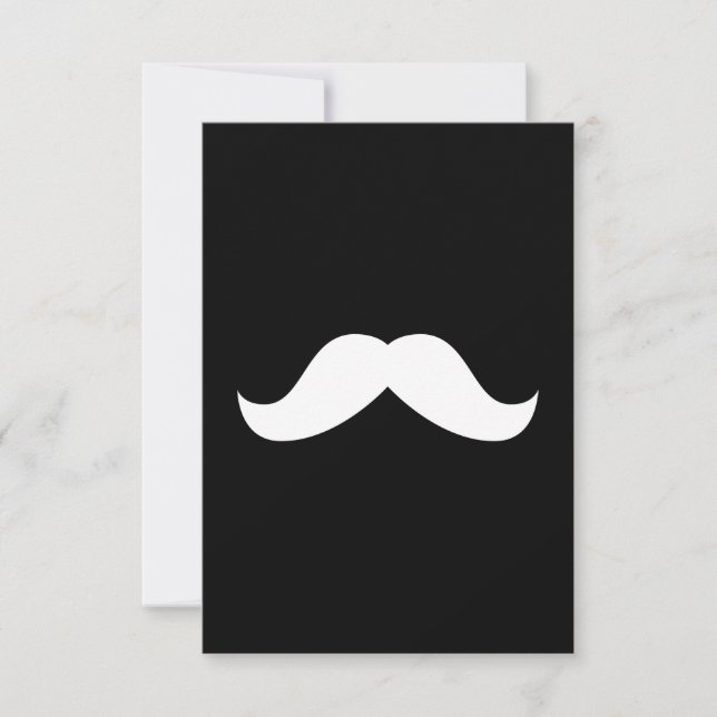Mustaschinbjudan Inbjudningar (Framsida)