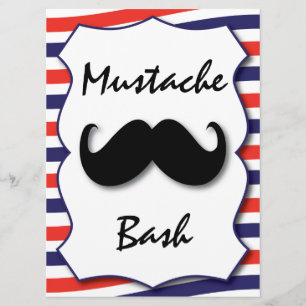 Mustaschinbjudan Inbjudningar