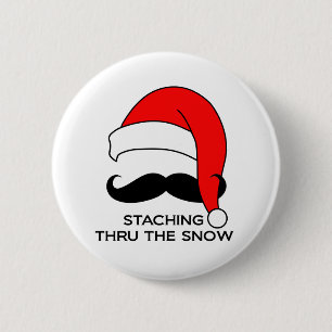 Mustaschjul - Staching till och med snön Knapp