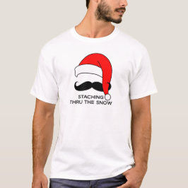 Mustaschjul - Staching till och med snön T Shirt