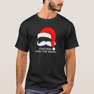 Mustaschjul - Staching till och med snön T Shirt