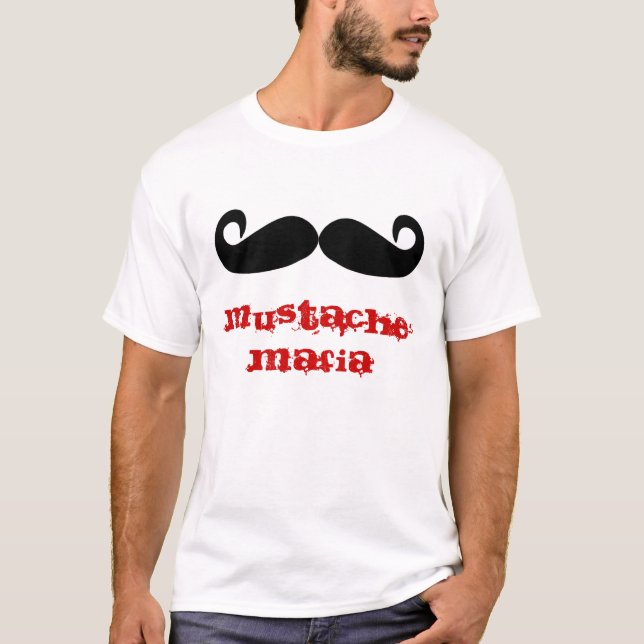 Mustaschmaffia T Shirt (Framsida)