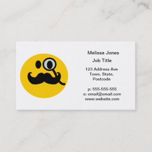 Mustaschmonocle Visitkort