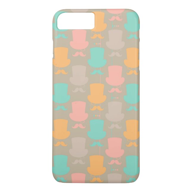 Mustaschmönster 2 Case-Mate iPhone skal (Baksida)