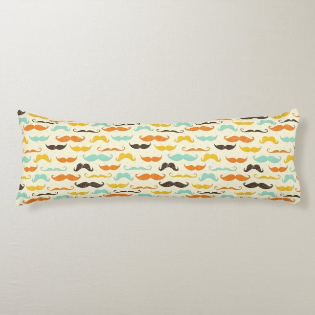 Mustaschmönster 3 kroppskudde (Framsidan)